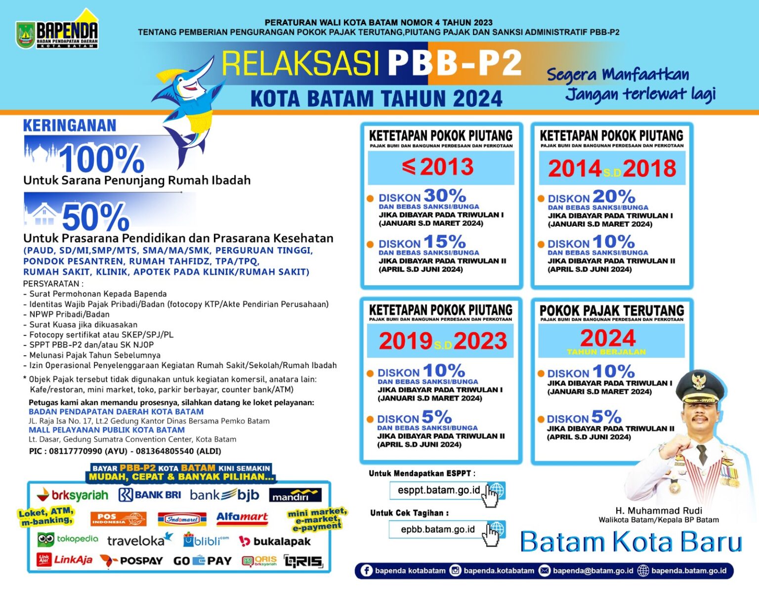 Relaksasi Pbb P Kota Batam Tahun